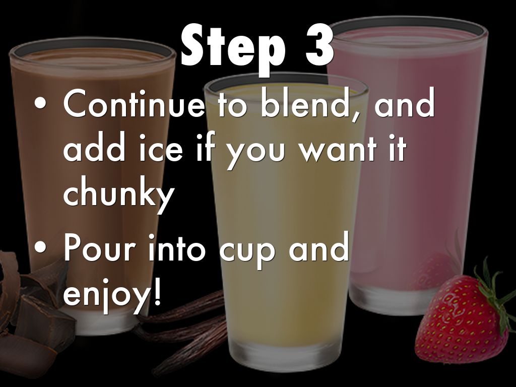 Protein shake presentation image