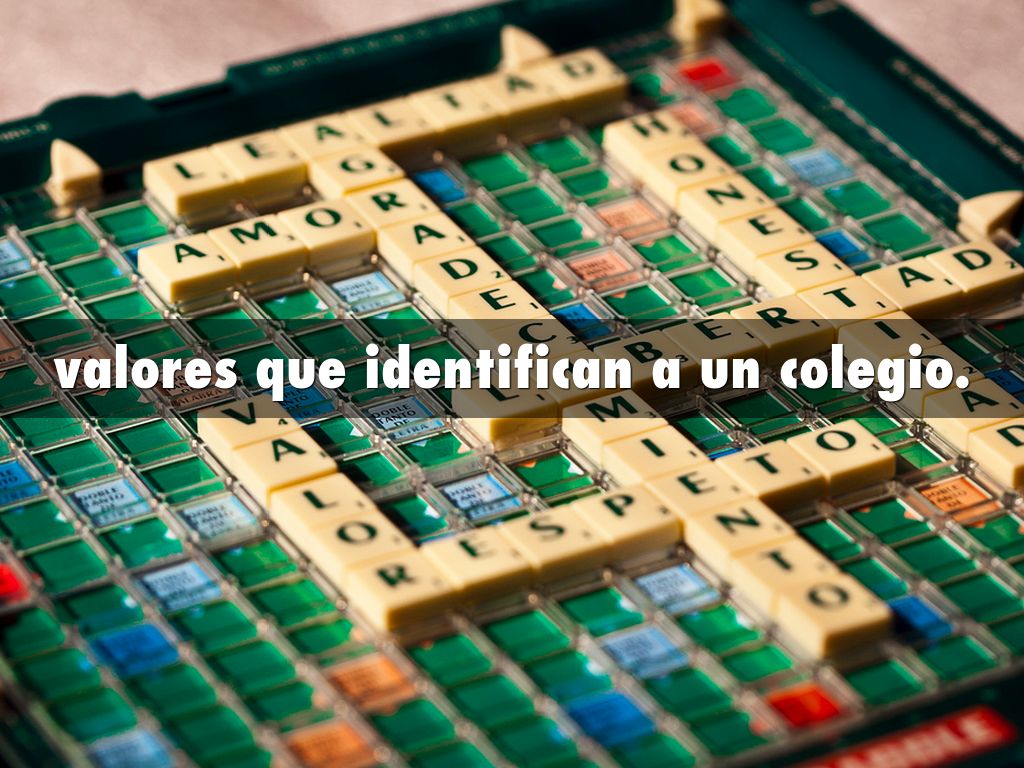 valores que identifican a un colegio.