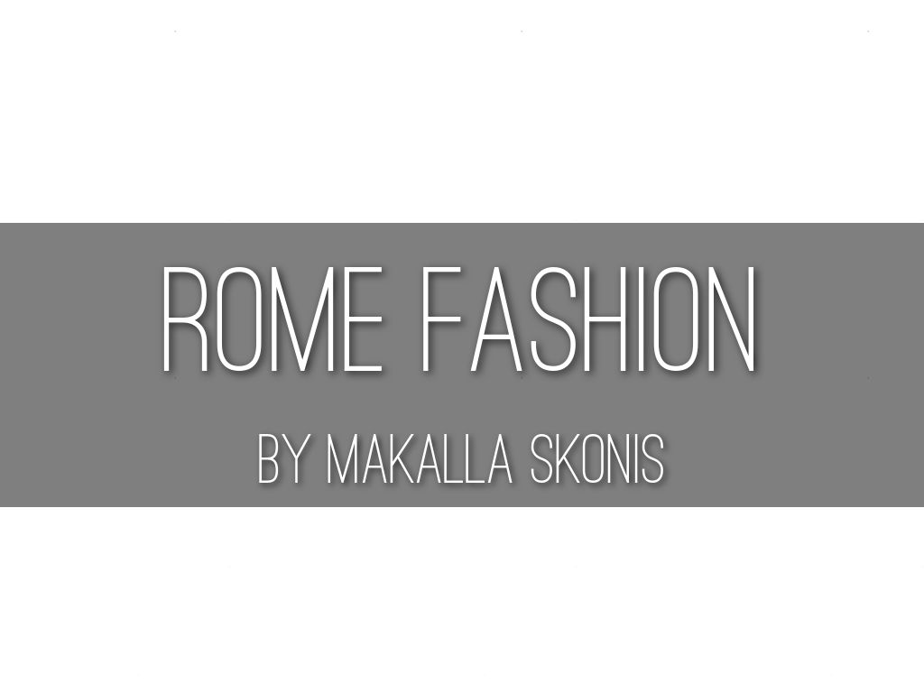 rome fashion