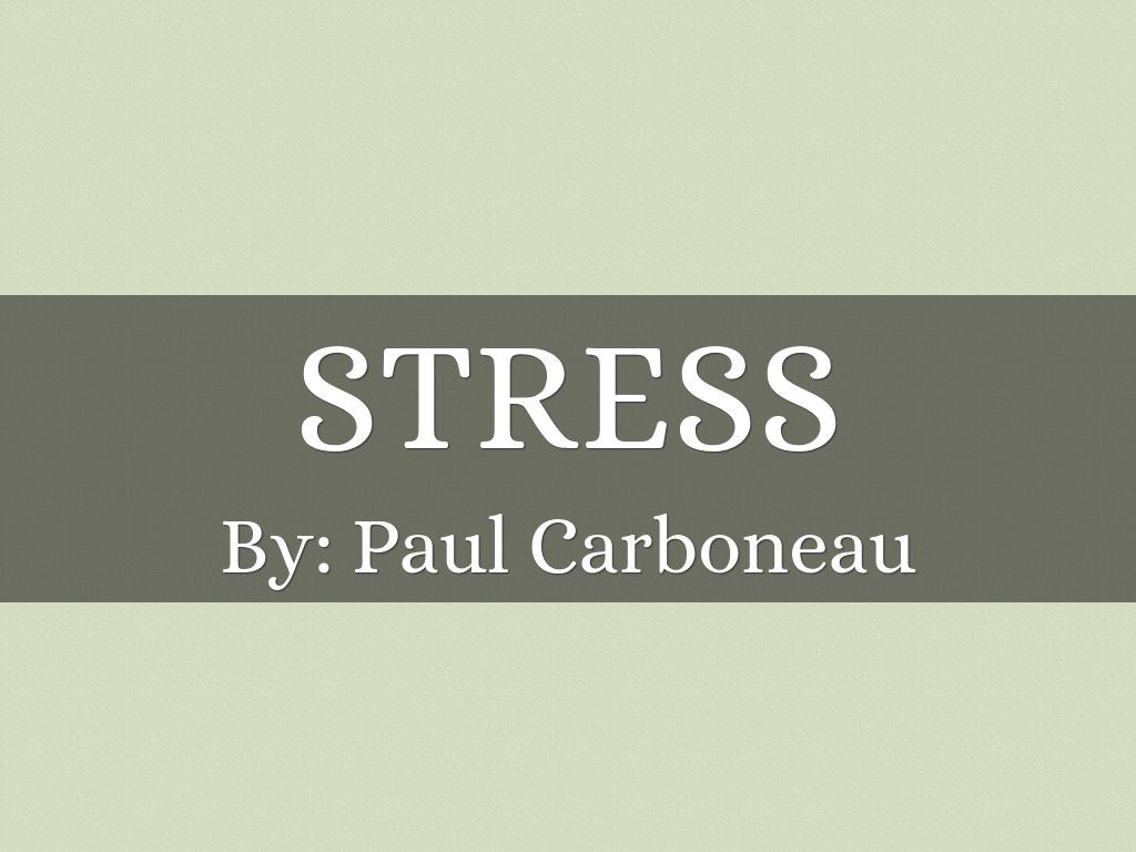 Stress 