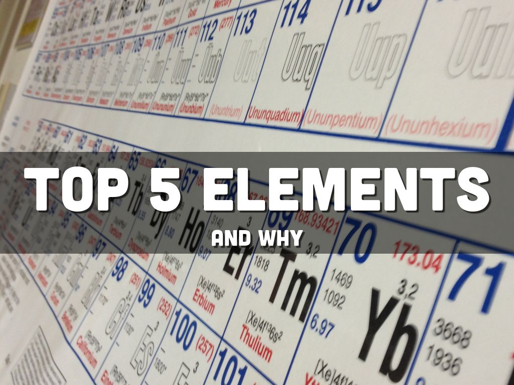 Top 5 Elements