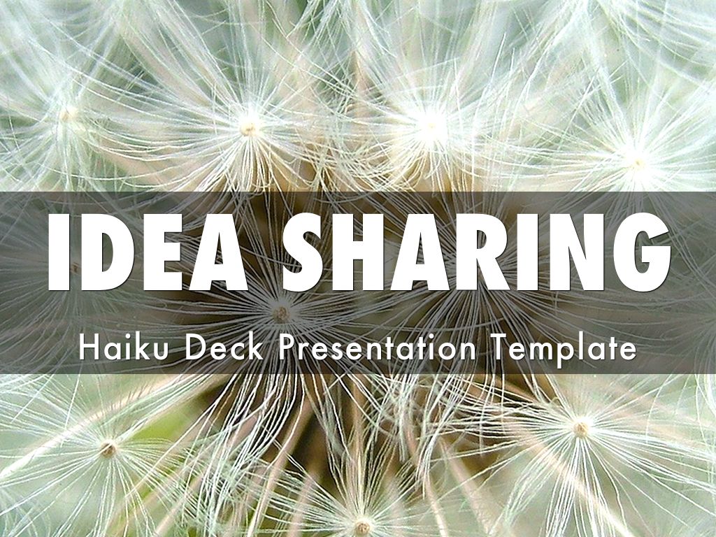 Copy of Idea Sharing Presentation Template