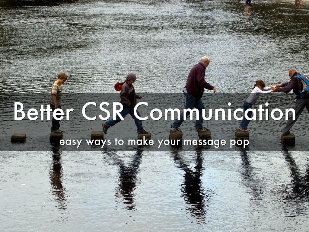 Better CSR Communication