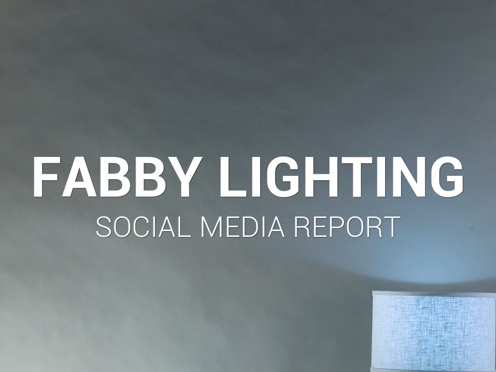 Fabby Lighting Q1  Social Media Report