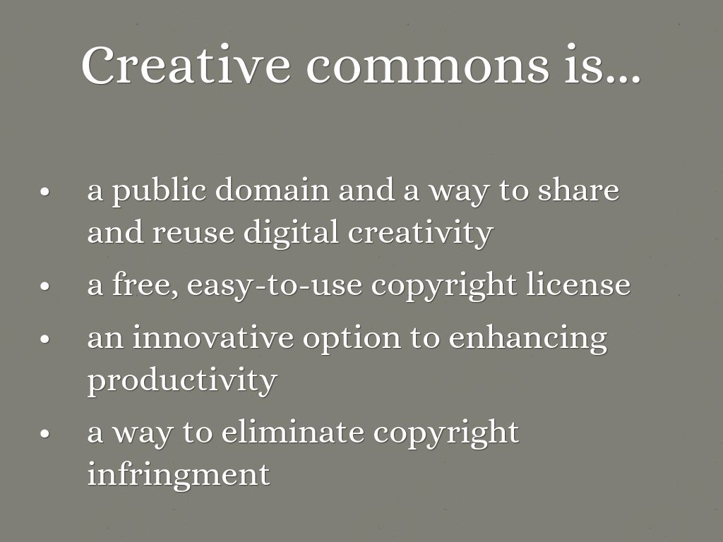 What is Creative Commons? by kdavis