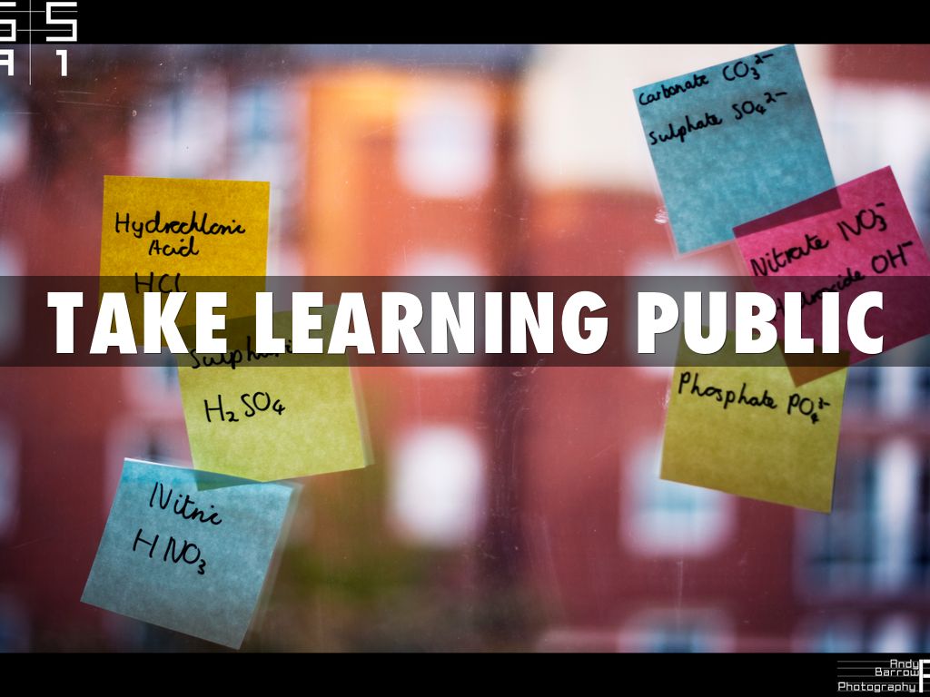 Take Learning Public