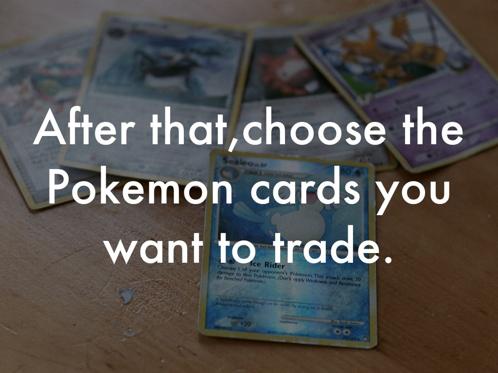 How To Trade Pokemon Cards by Emilie Fracker