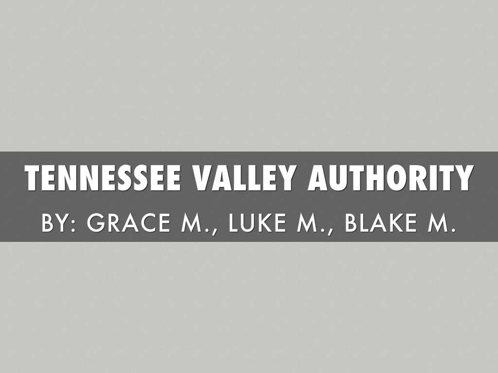 TENNESSEE VALLEY AUTHORITY