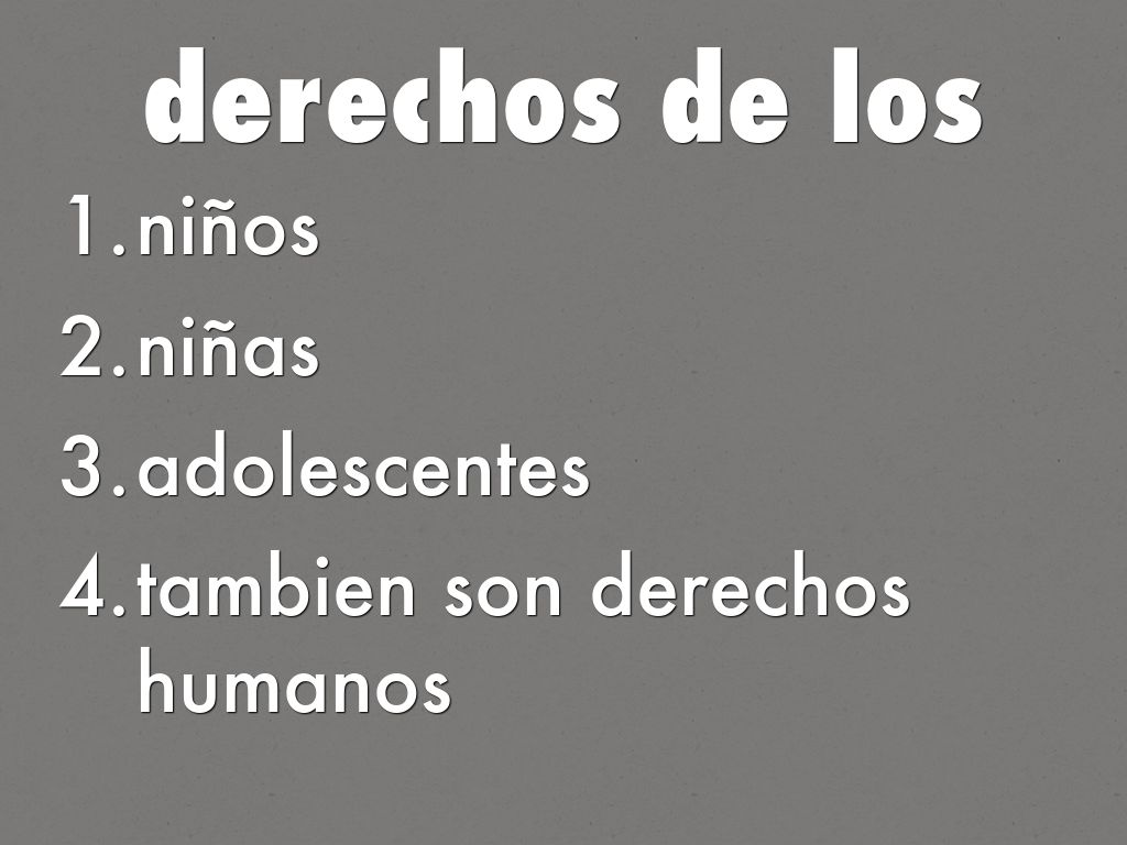 derechos de los
