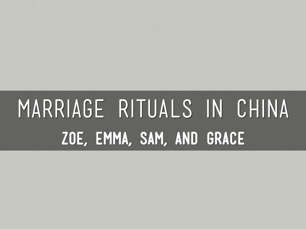 Marriage Rituals In China And Naturalism And Realism