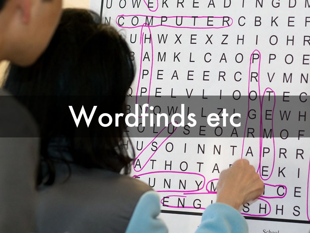 Wordfinds etc