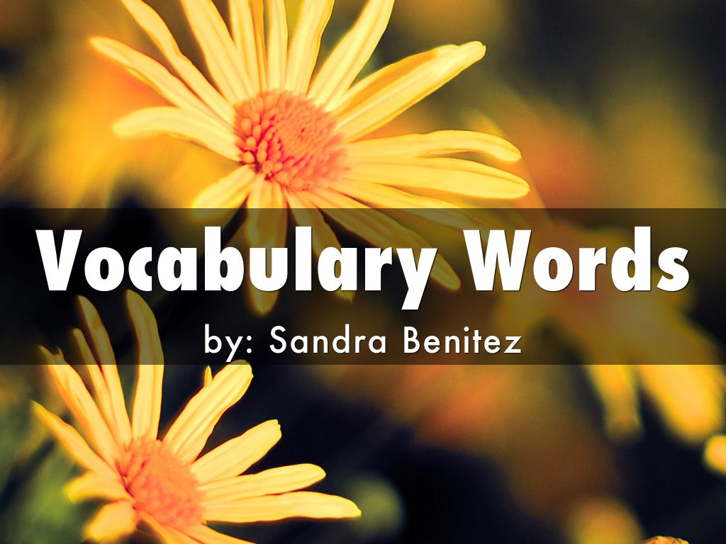 Vocabulary Words