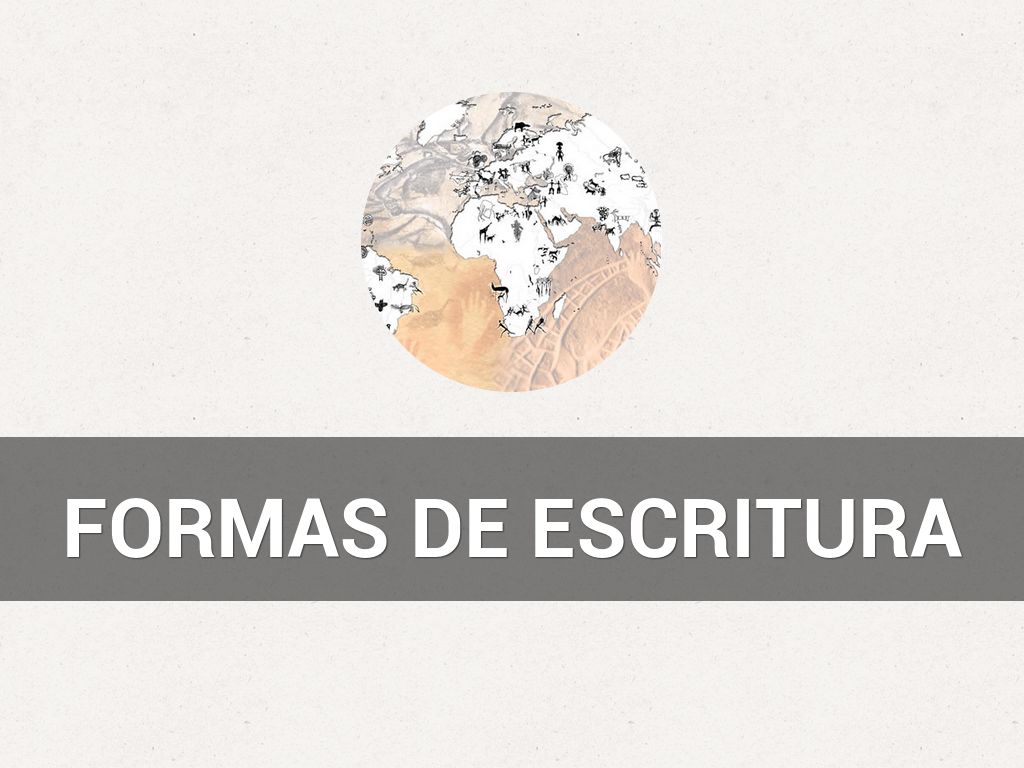 Formas de Escritura