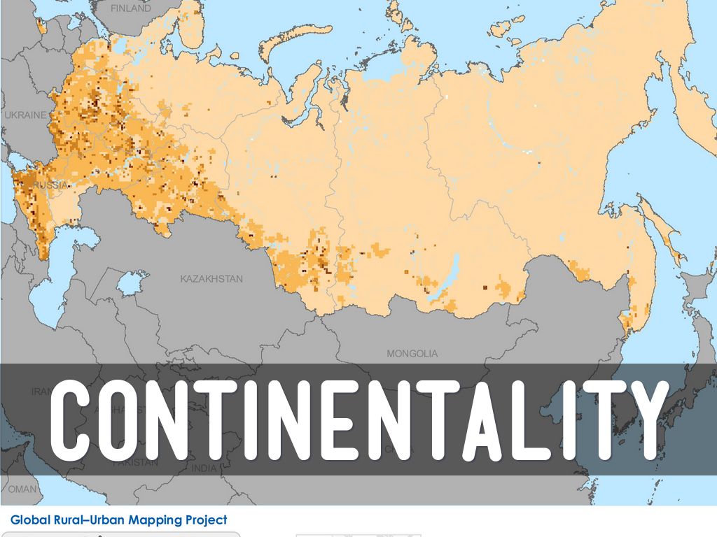 continentality