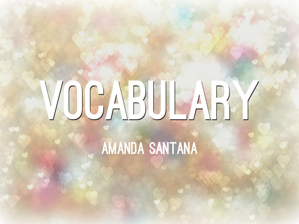Vocabulary