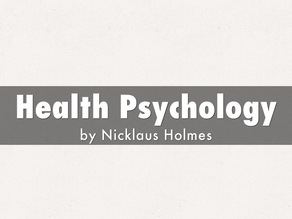 Health Psychology
