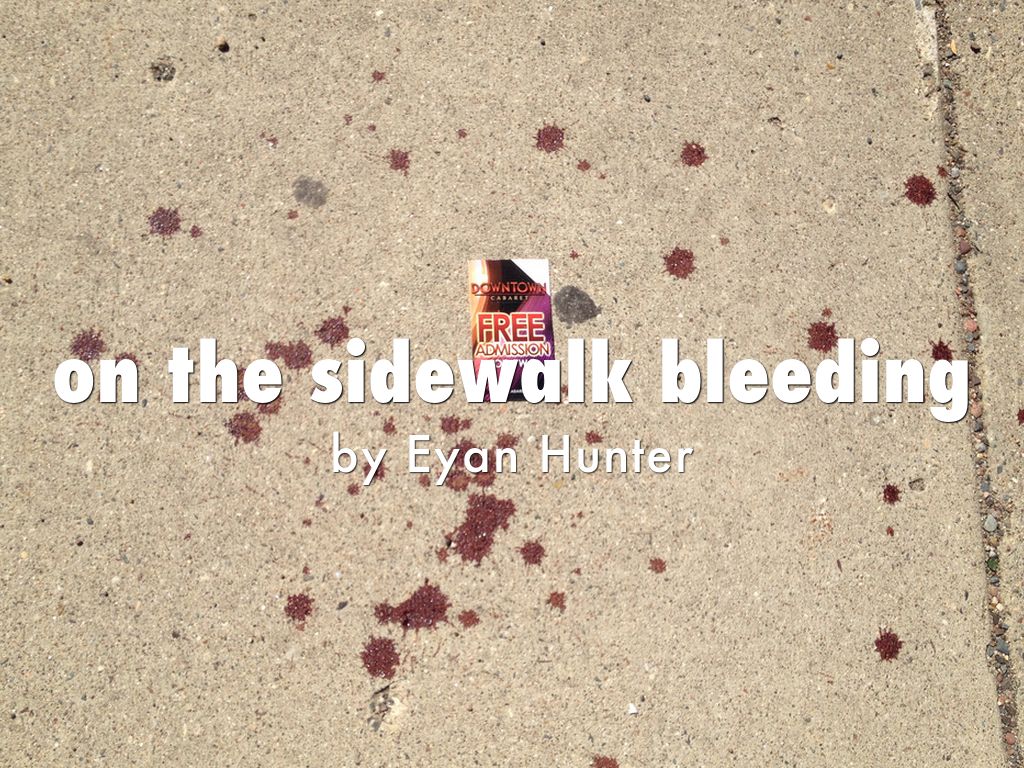 on the sidewalk bleeding by patrick hills