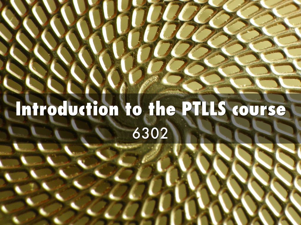 Introduction to PTLLS