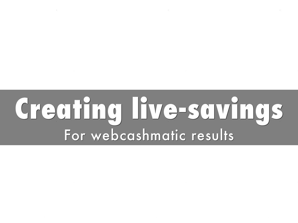 Copy of Creating live-savings