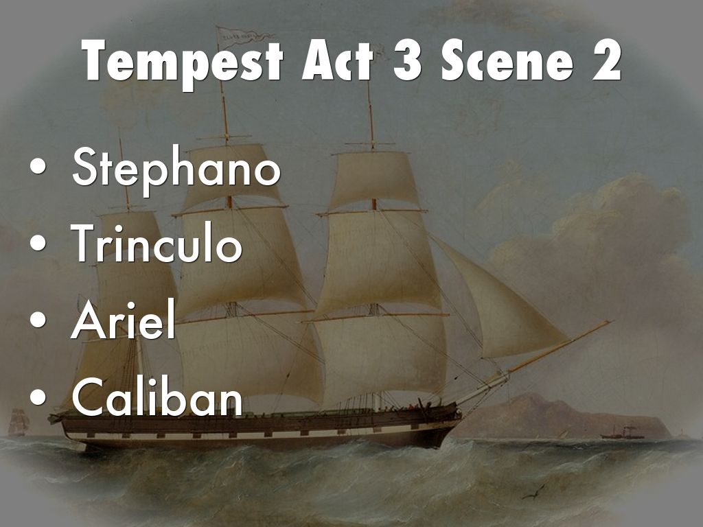 Tempest Act 3 Scene 2