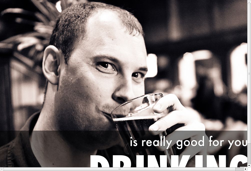 The benefits of cocktails!