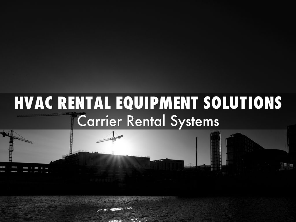 HVAC Rental Equipment Solutions