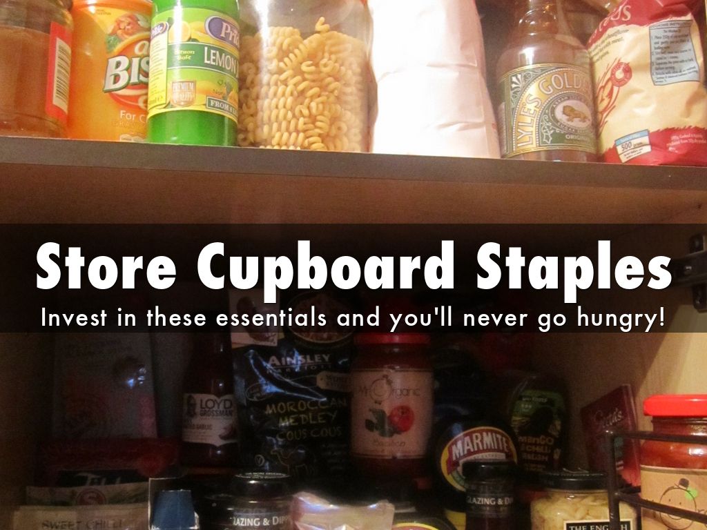 Store Cupboard Staples by moneydoctors