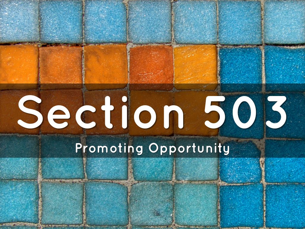 Section 503 by Elizabeth Gordon