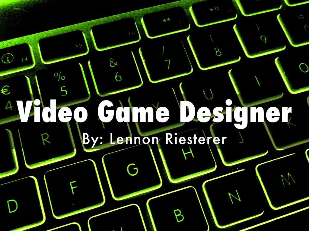 Video game designer