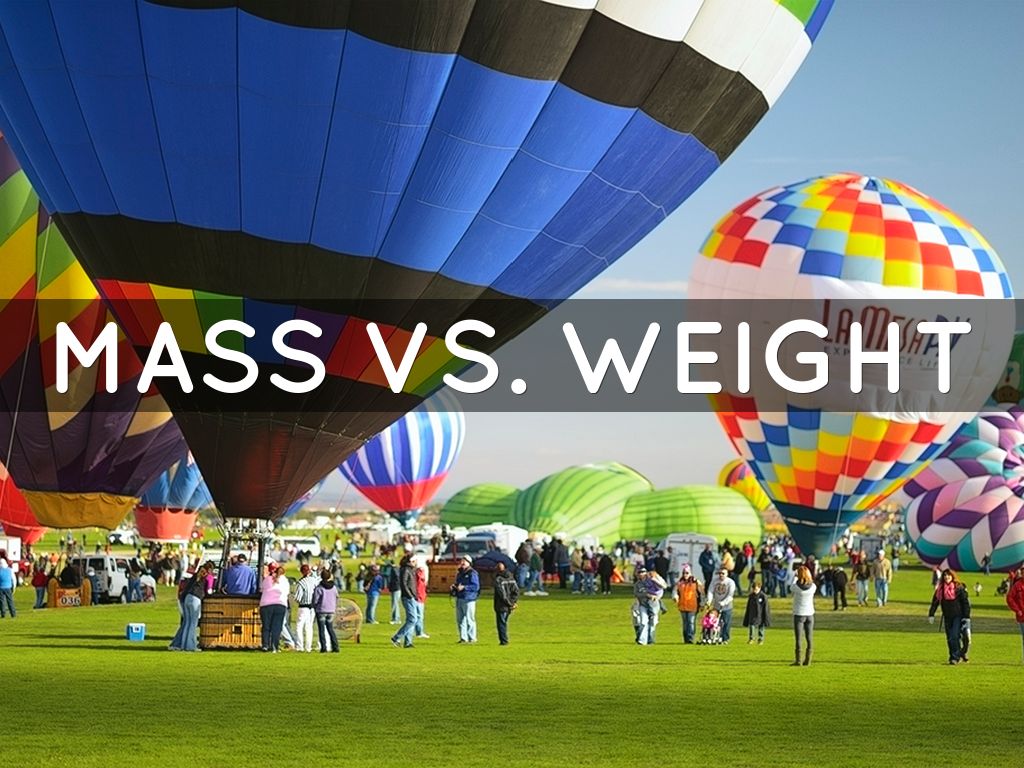 Copy Of Mass Vs Weight By Sarahmcclure80821