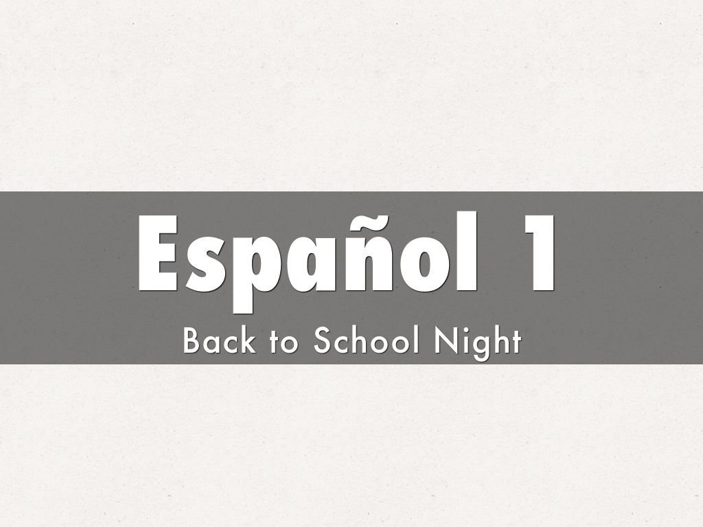 Español 1