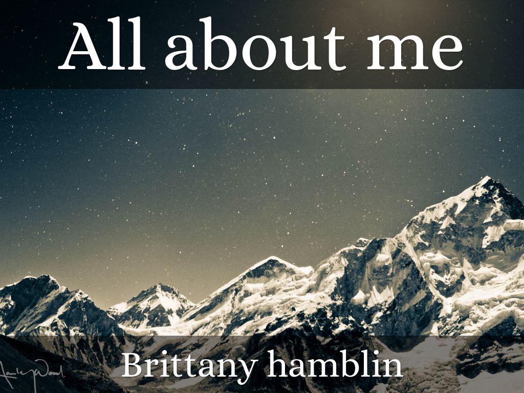 its all about me