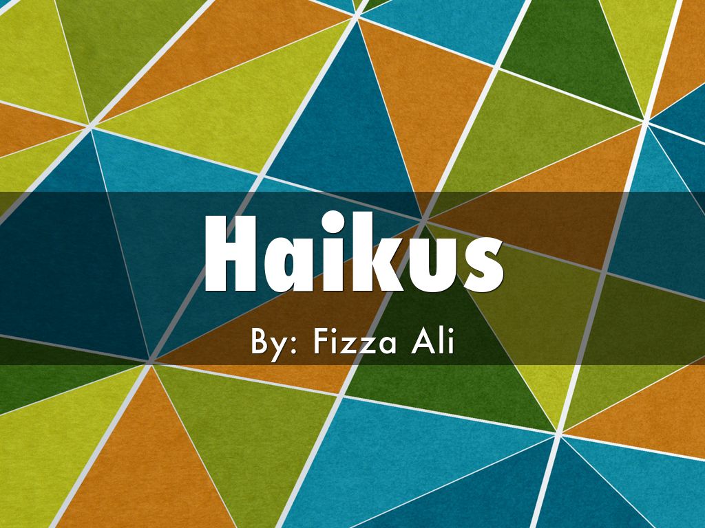Haikus Fizza Ali