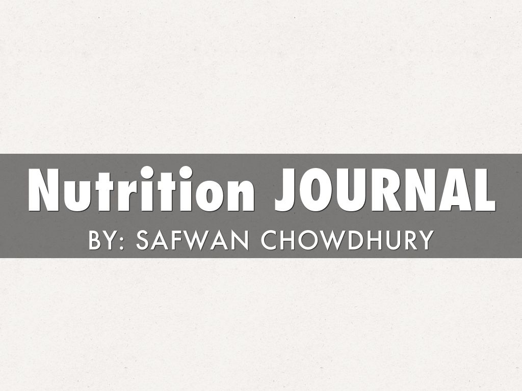 Nutrition JOURNAL