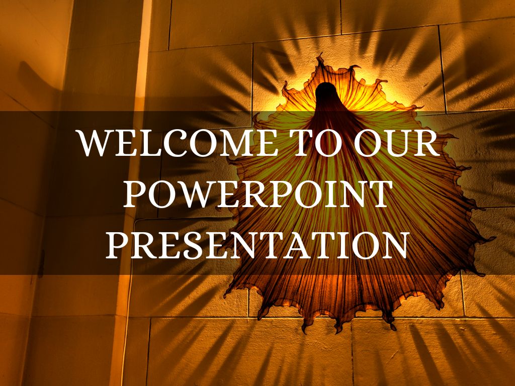 WELCOME TO OUR POWERPOINT PRESENTATION by Zeba Ansar