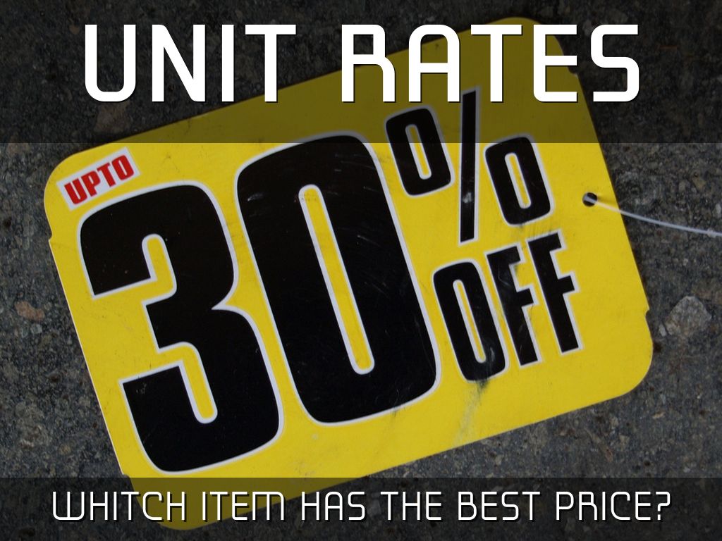 Copy of Unit Rate Project