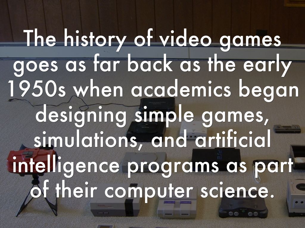 THE EVOLUTION OF VIDEO GAMES by west.charles