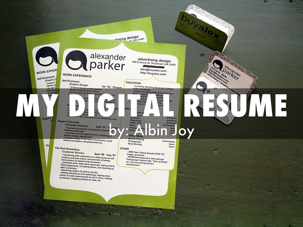 My digital resume