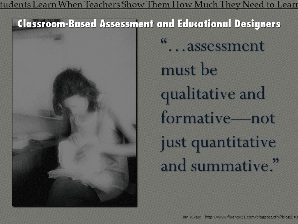 Classroom-Based Assessment and Educational Designers