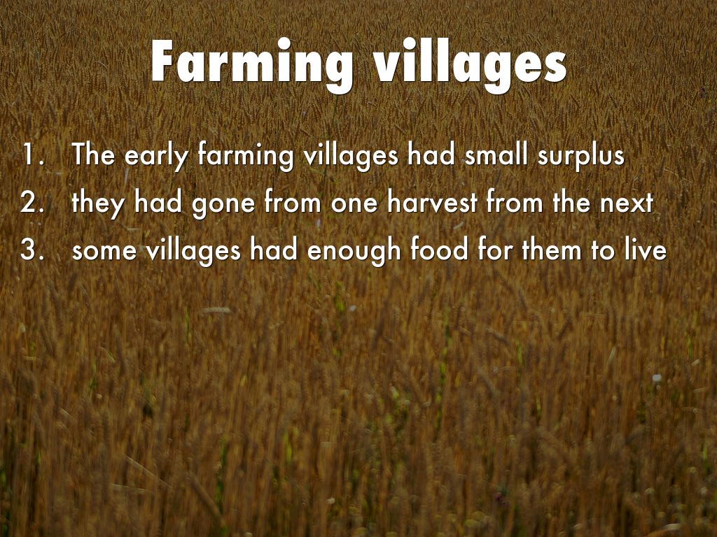 Farming villages by 4600219