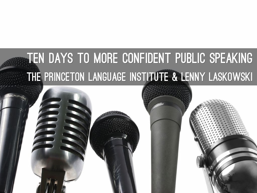 Ten days to more Confident Public Speaking