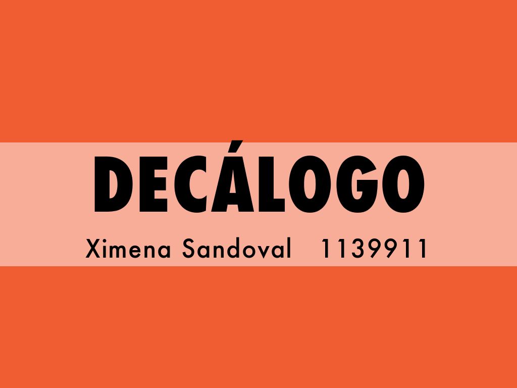 DECÁLOGO