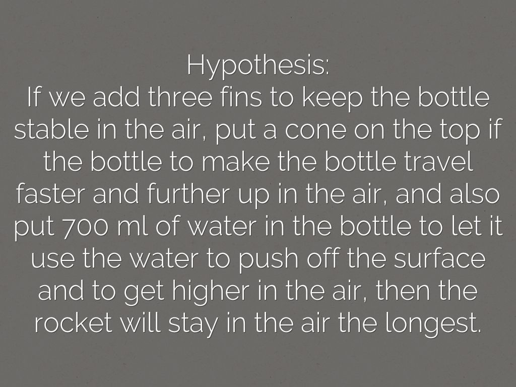 😂 Water bottle rocket hypothesis. Water Bottle Rockets Essay Example