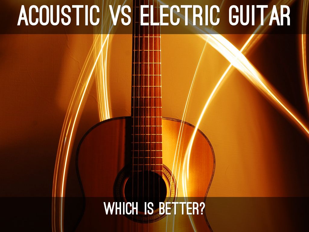Acoustic vs Electric Guitar by Timmy Taylor