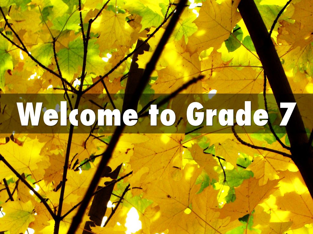 Welcome to Grade 7 at Ross Drive
