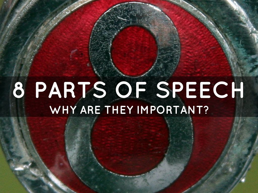 Parts Of Speech By Joey Stanforth
