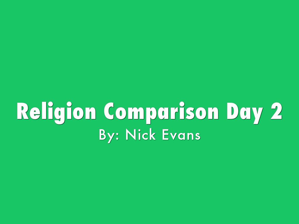 Religion Comparison Day 2