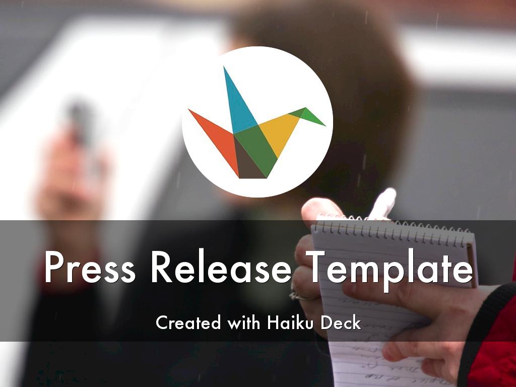 Copie de Press Release Template