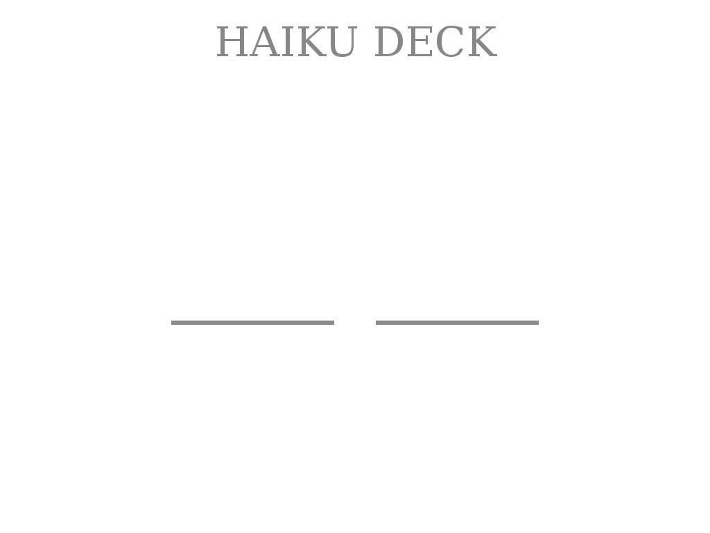 Haiku Deck en acciÃ³n