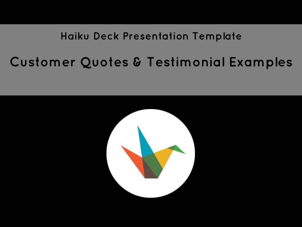 Kopie von Customer Quotes & Testimonial Examples